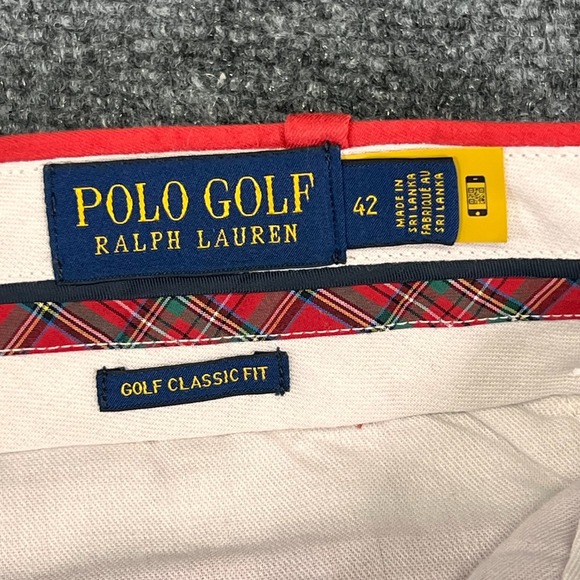 Polo Golf Ralph Lauren Performance 8" Shorts Size 42 Classic Fit Stretch Red - Picture 4 of 12